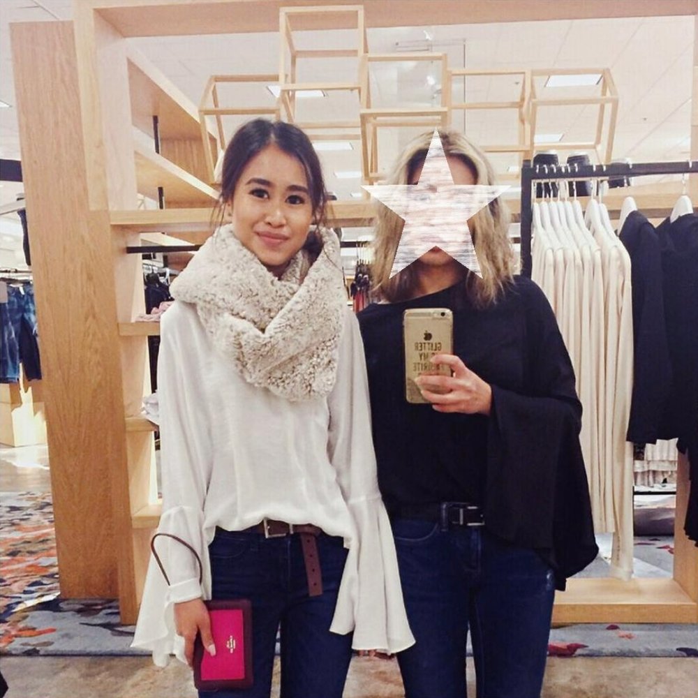 Who What Wear (Target) White Bell-Sleeve Blouse